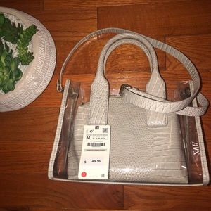 Zara animal print & vinyl